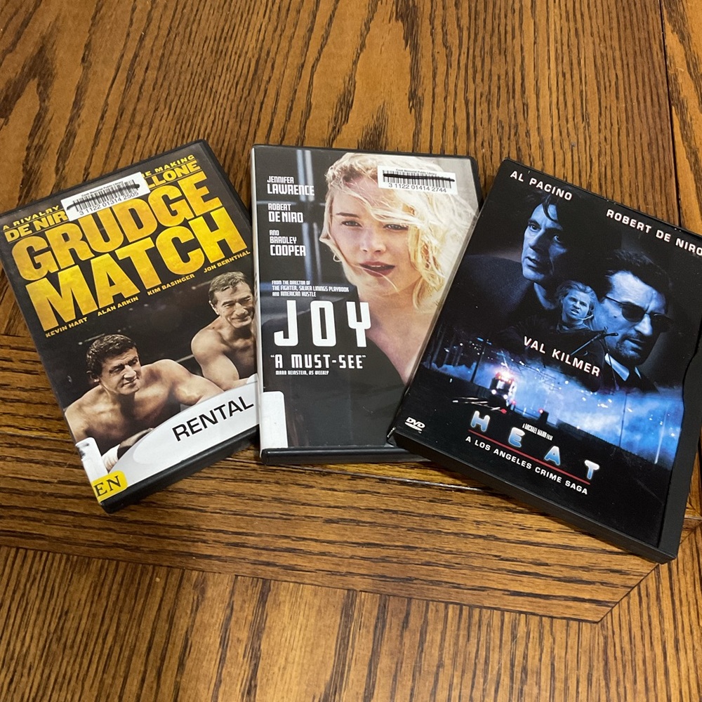 3Robert DeNiro DVDs 📀 Heat Grudge, Match & Joy also Bradley Cooper Al Pacino